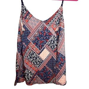 Torrid Size 2 Patchwork Floral Paisley Tank Top